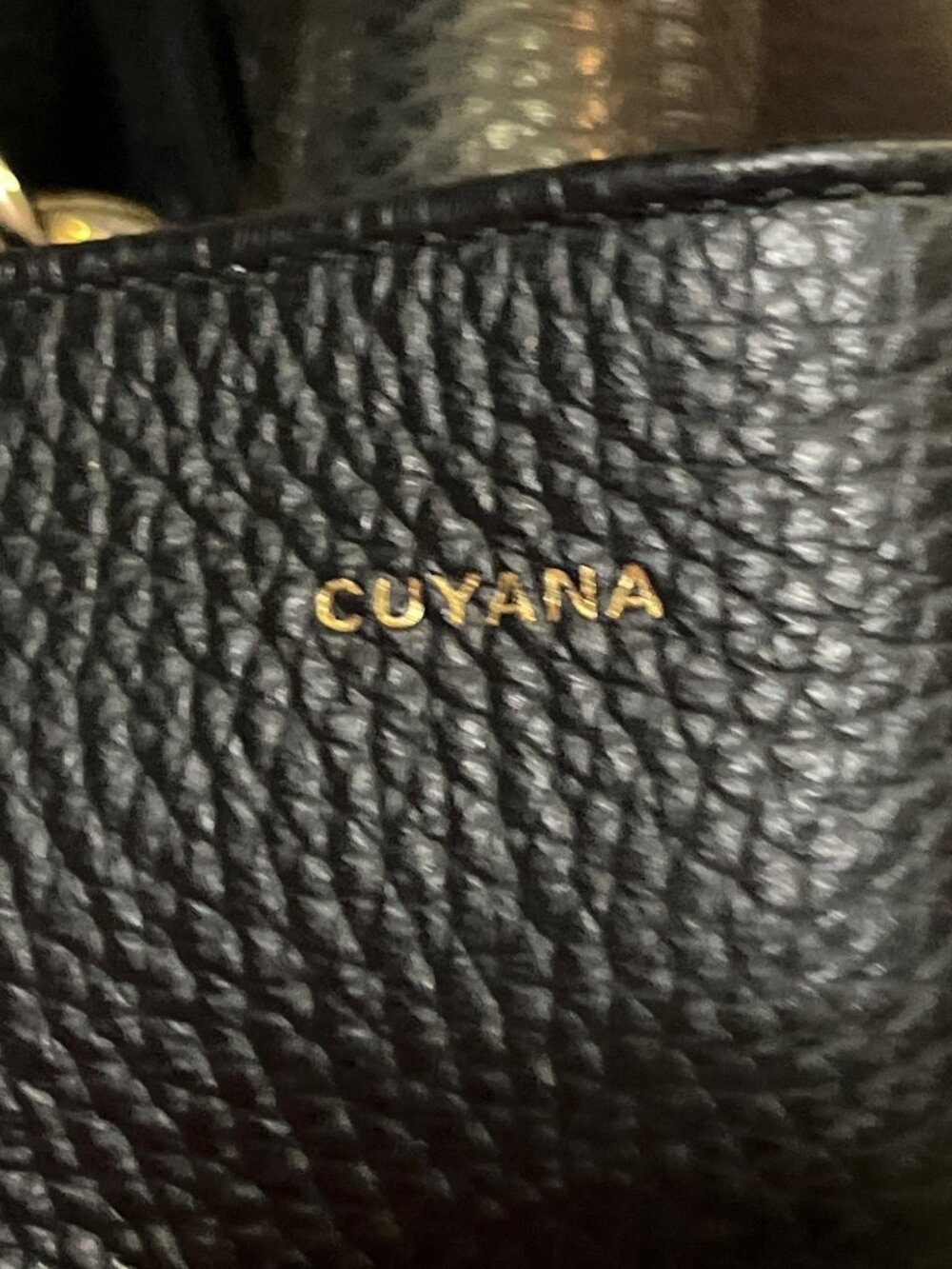 Cuyana Triple Zipper Weekender Bag Black Italian Leather Used Large - Picture 6 of 16